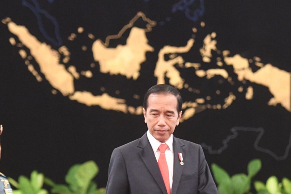 Presiden Jokowi mengumumkan ibu kota baru Indonesia. (Antara)
