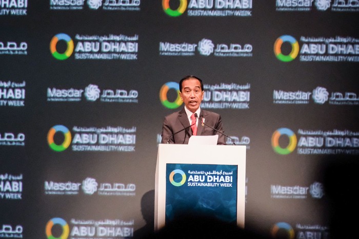 Presiden Jokowi di Abu Dhabi (detikcom)